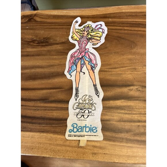 Barbie Ice Capades 50th Anniversary Pennant 1989 Souvenir 23” ( NO STICK ) - Picture 9 of 12